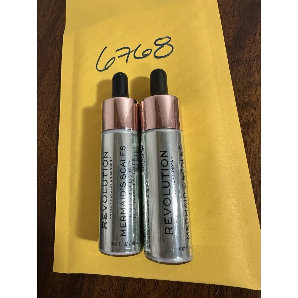 NEW Makeup Revolution Liquid Highlighter 8Pc Lot Ethereal Mermaid Luna
